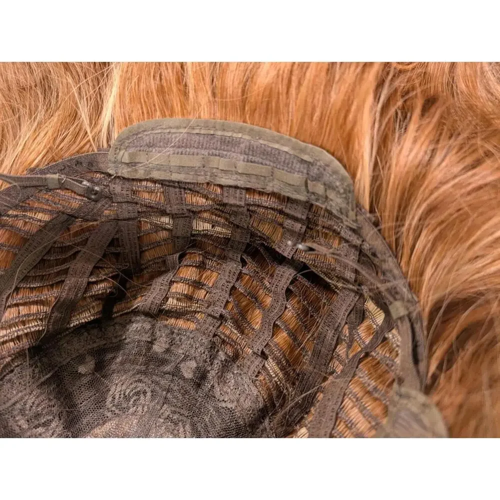 Unbranded Wavy Long‎ Red Wig With Blonde Highlights And Brown Underttones